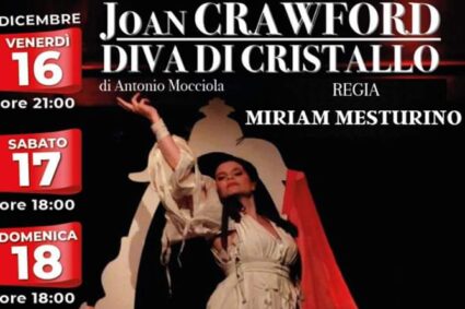Al Teatro Fellini di Catania Jessica Ferro in Joan Crawford Diva di Cristallo