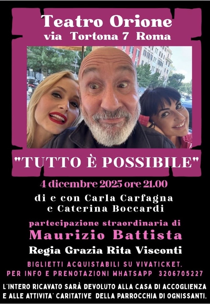 Tutto è possibile: comicità e impegno sociale al Nuovo Teatro Orione